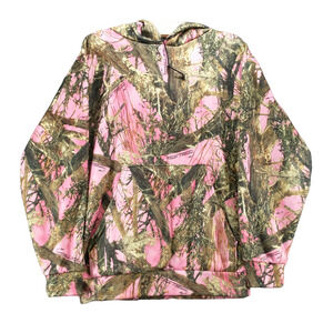 True Timber Women's Pullover Hoodie Pink Camo Small Kangaroo Pocket Outdoor